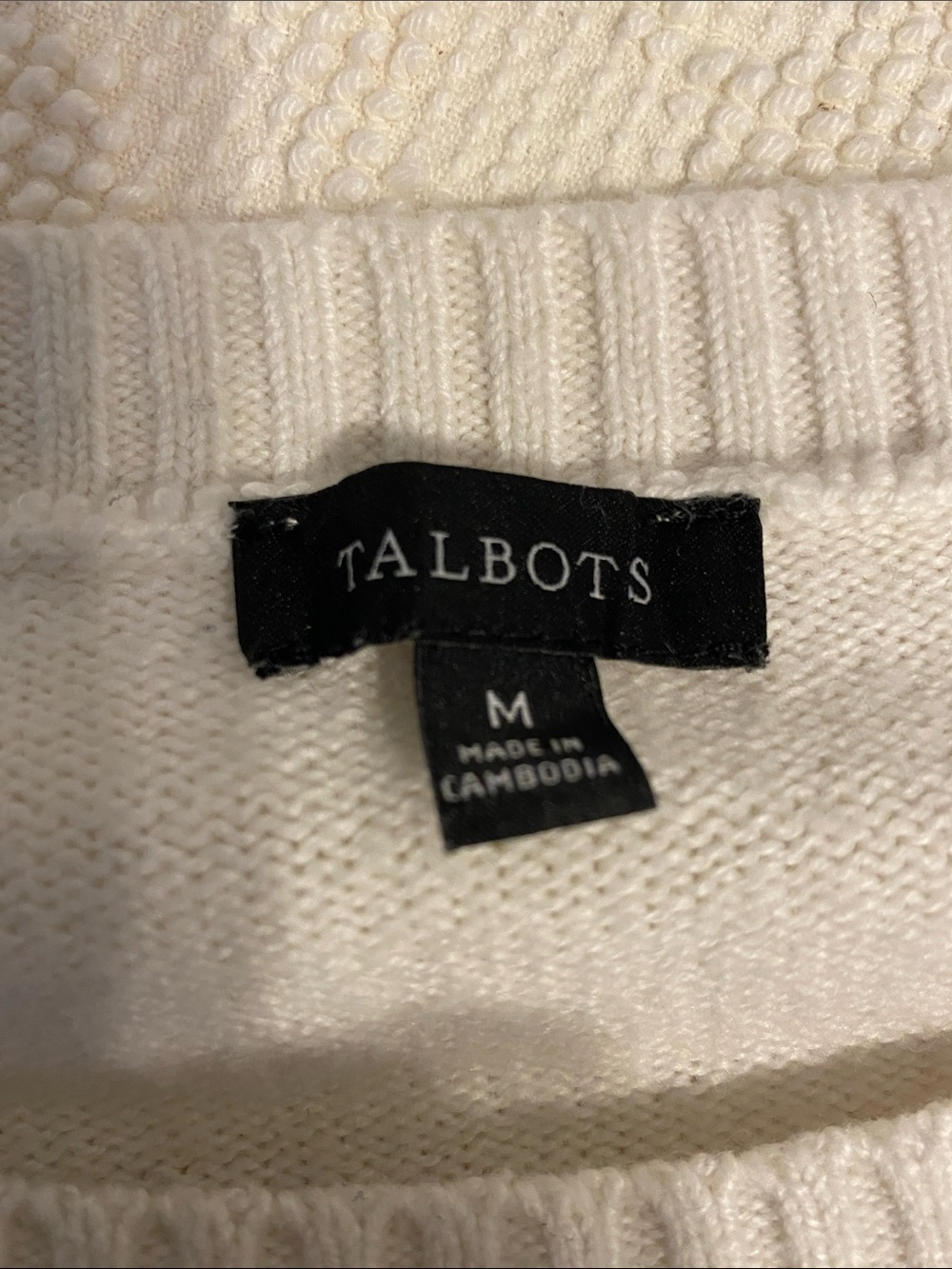 Talbots Striped Crewneck Sweater in White, Blue, Pink, Yellow, Gray - Picture 2 of 6